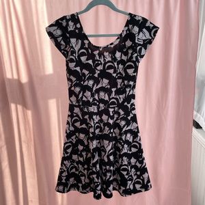 Funky pop/anime fit and flare dress